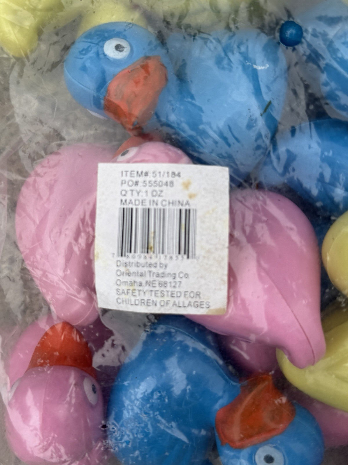 Vintage Weighted Floating Ducks Lot of 48 Plastic Carnival Pond Birthday Game