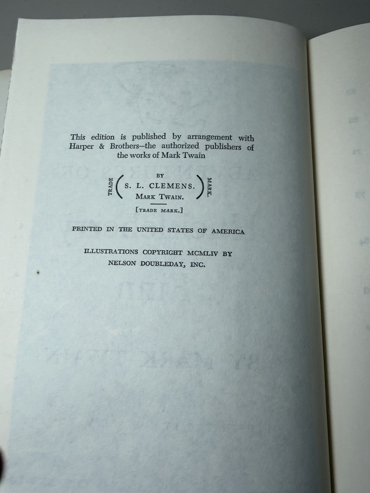 Vintage Mark Twain Hardcover Books Lot Tom Sawyer & Huckleberry Finn 1954-1959