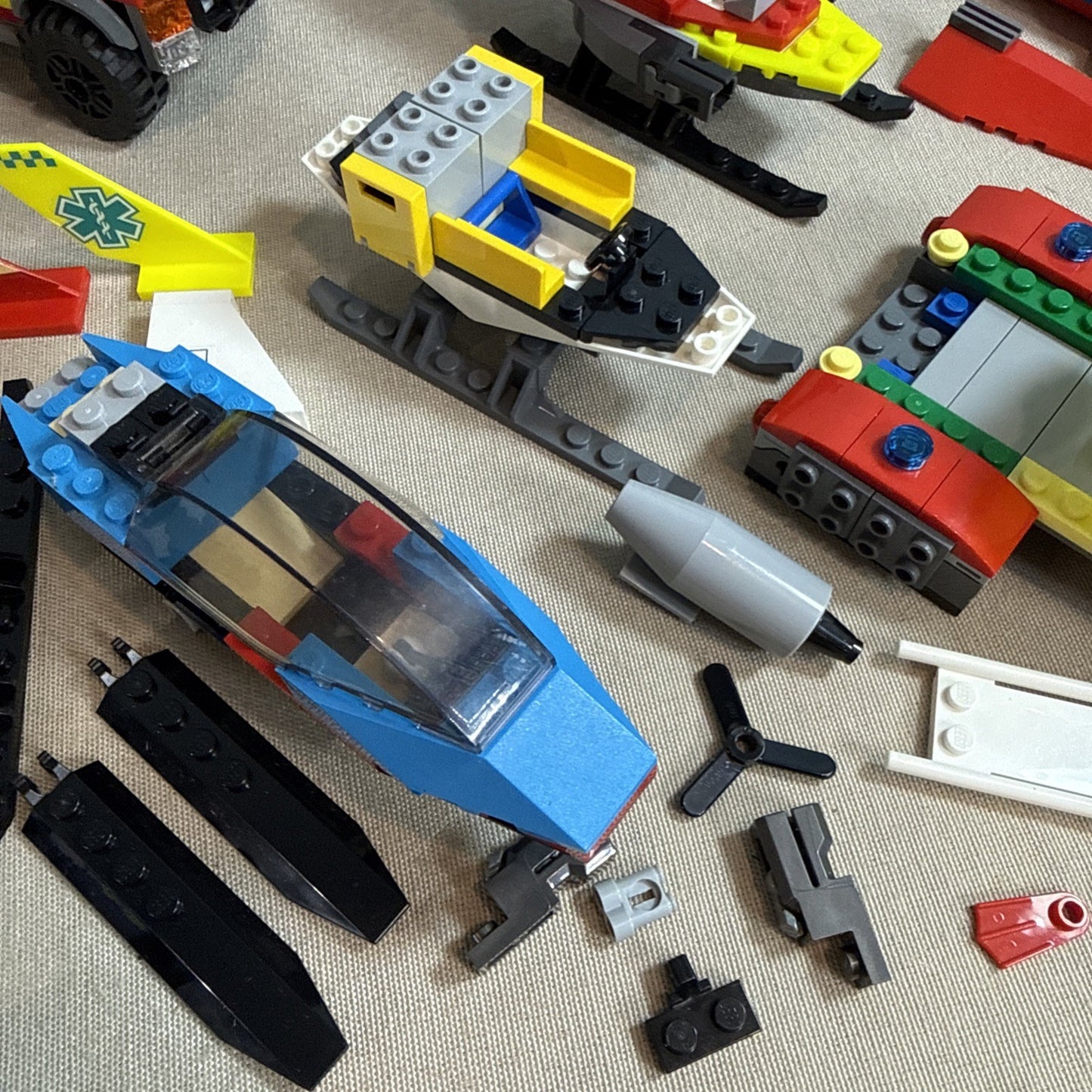LEGO Fire Rescue Lot of Minifigures Firefighters Vehicles Accessories Parts