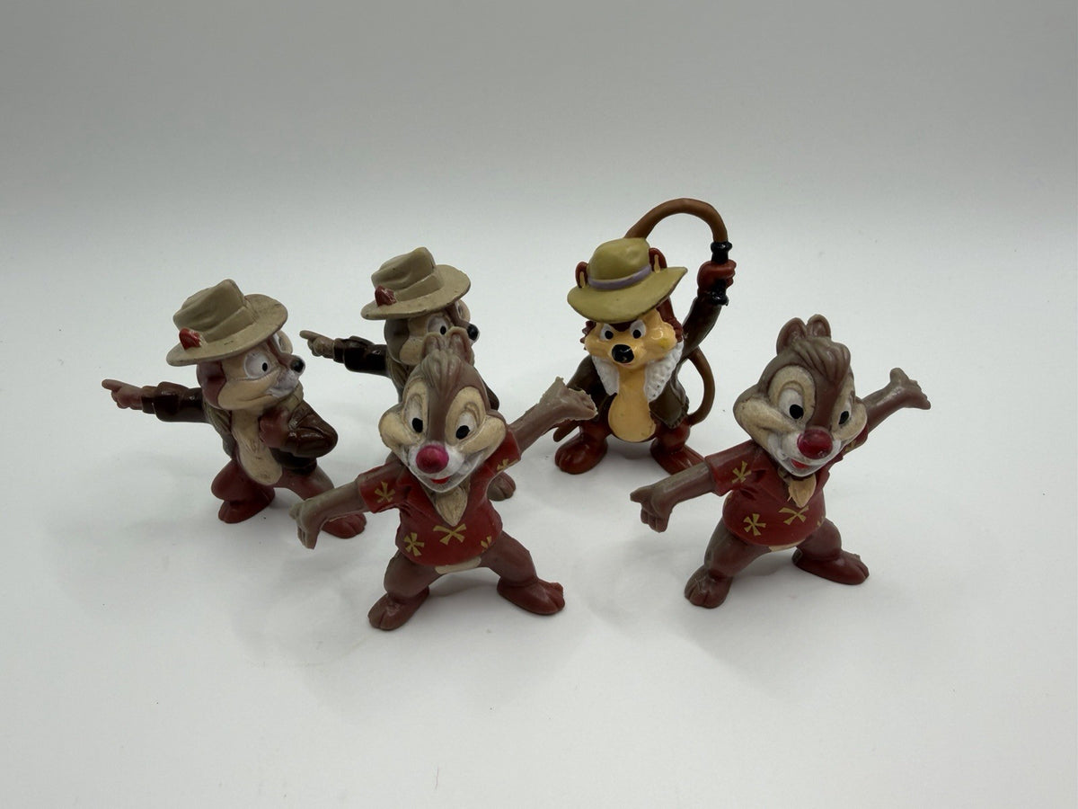 Vintage Disney Rescue Rangers McDonalds Happy Meal Toys Figures Lot 9 Chip Dale
