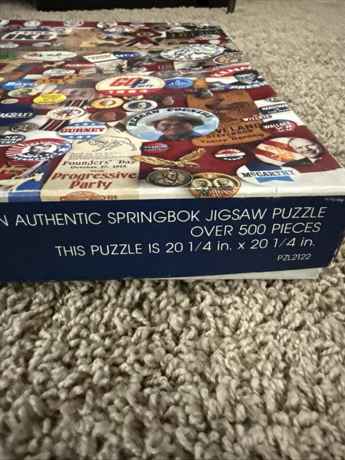 Vintage 1984 Springbok Pick A Winner Presidential Campaign 500 Pc Puzzle Used