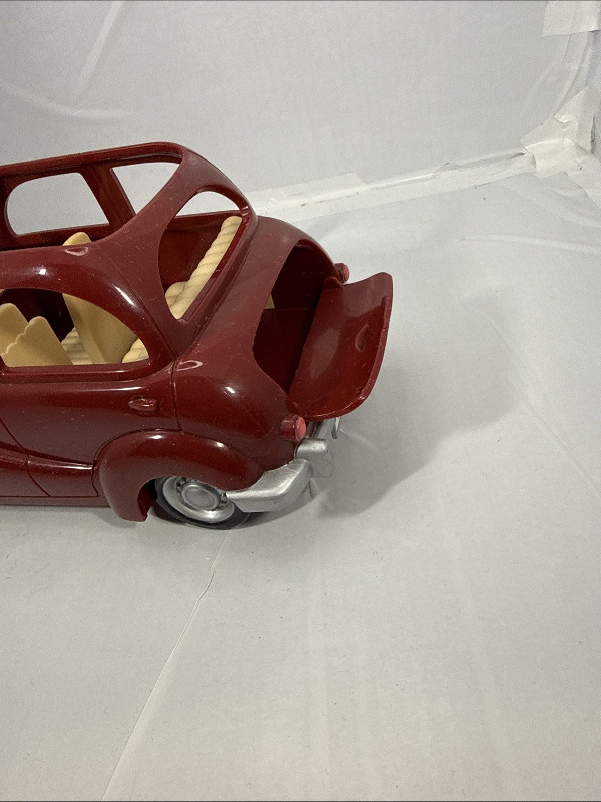 Calico Critters Burgundy Red Family Car Vehicle Toy Sylvanian Style