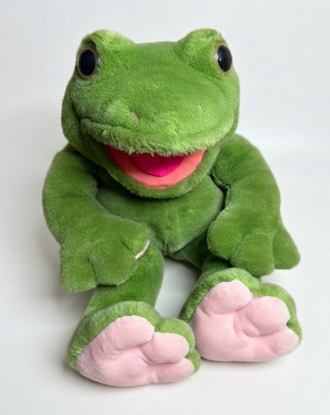 Vintage 1993 PlayTalkin Fritz Frog Plush Mighty Star Talking Character Toy