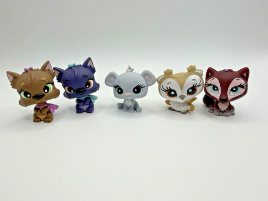 Vintage Bratz Lil Angelz Petz Lot 5 Fox Owl Mouse Dog Bobble Head MGA Mini Toys
