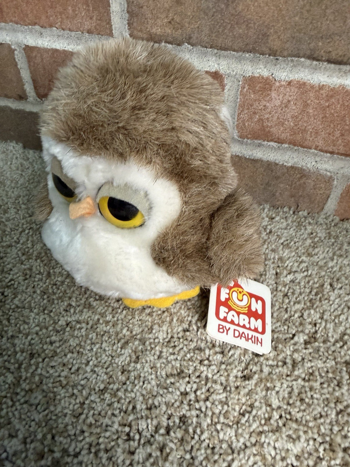 Vintage Owl Plush Stuffed Animal Lot 3 Oogi Fiesta Fun Farm Dakin Bird Toys
