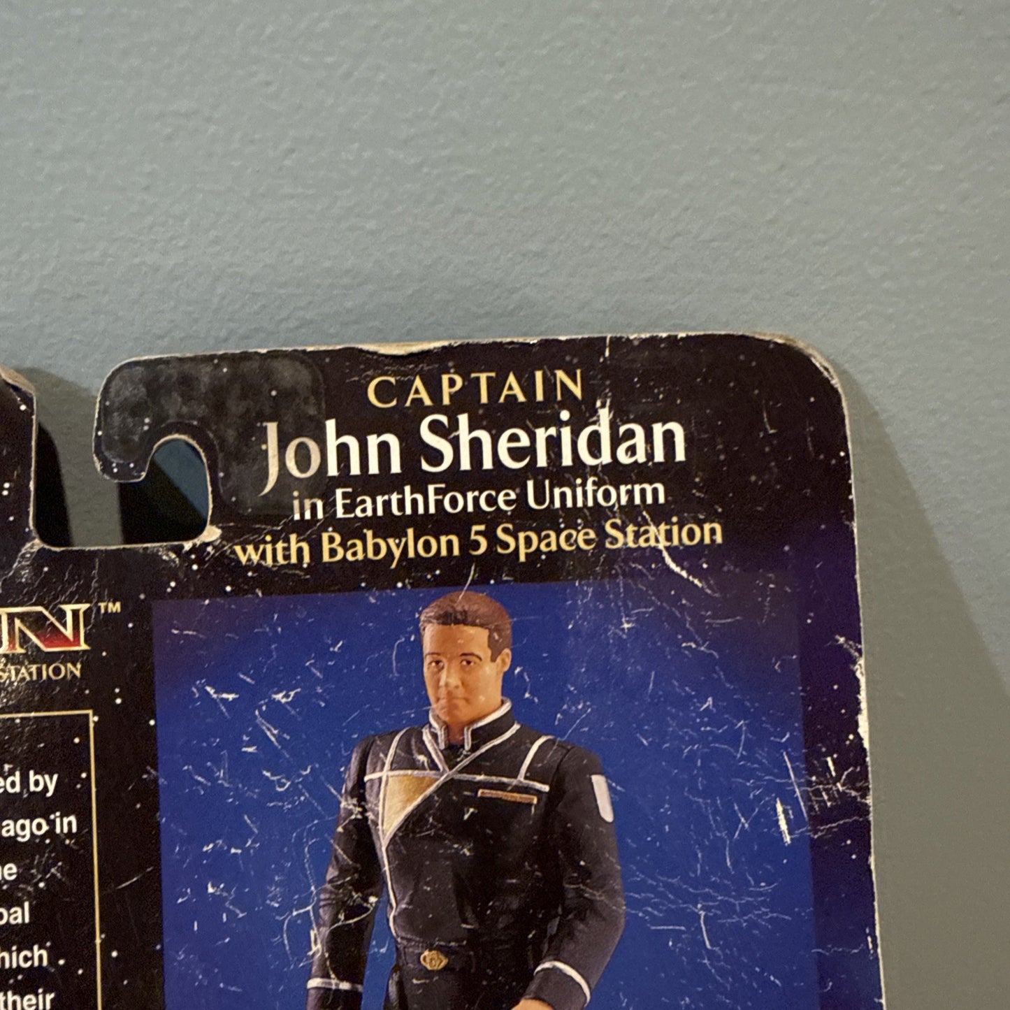 Vintage 1997 Babylon 5 Captain John Sheridan Figure Warner Bros Space Station