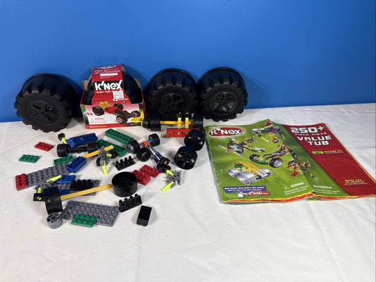 KNEX Random Mixed Replacement Parts Racers Wheels Instructions Bulk Building Lot