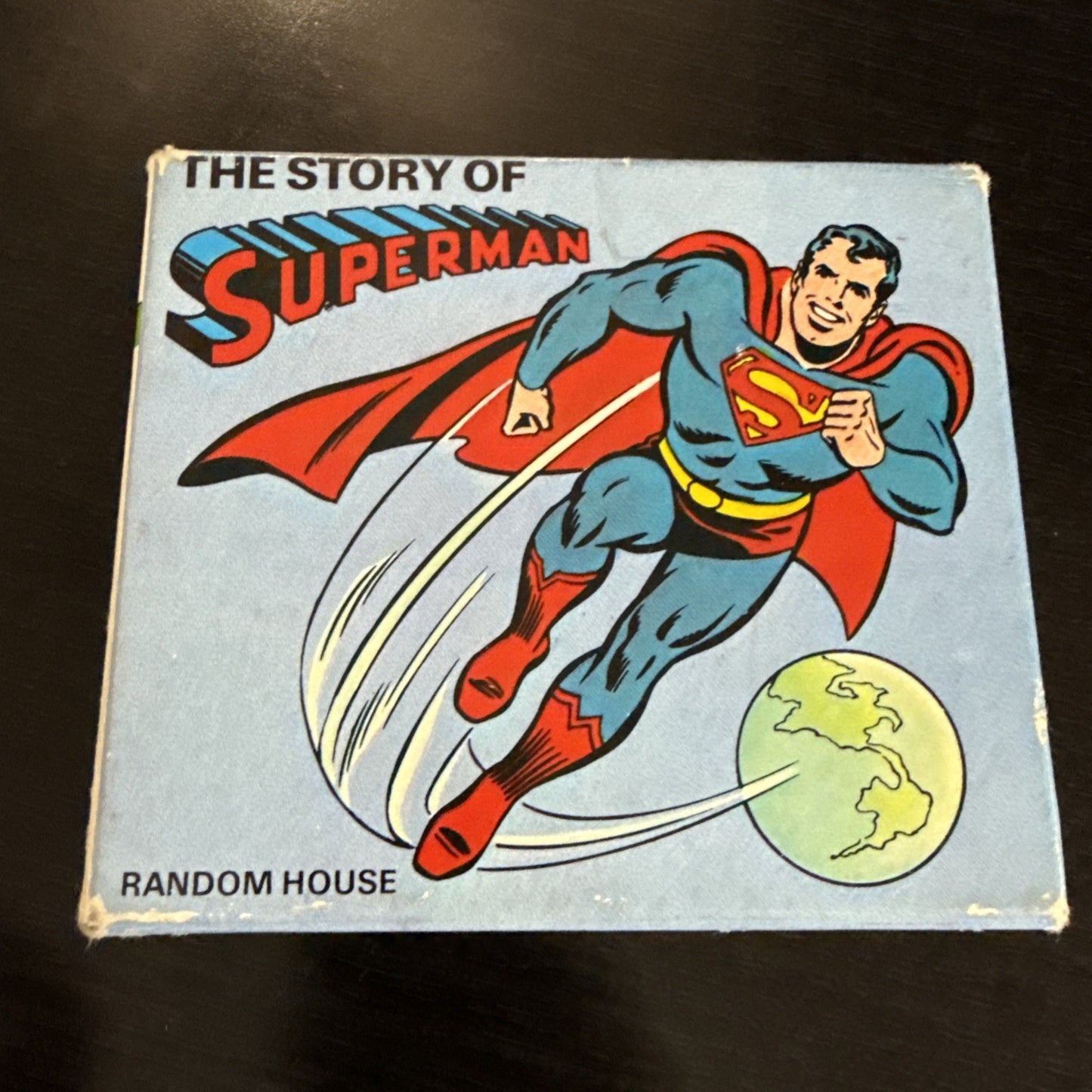 Vintage 1980 The Story Of Superman 4 Books by Random House DC Comics Mini Box