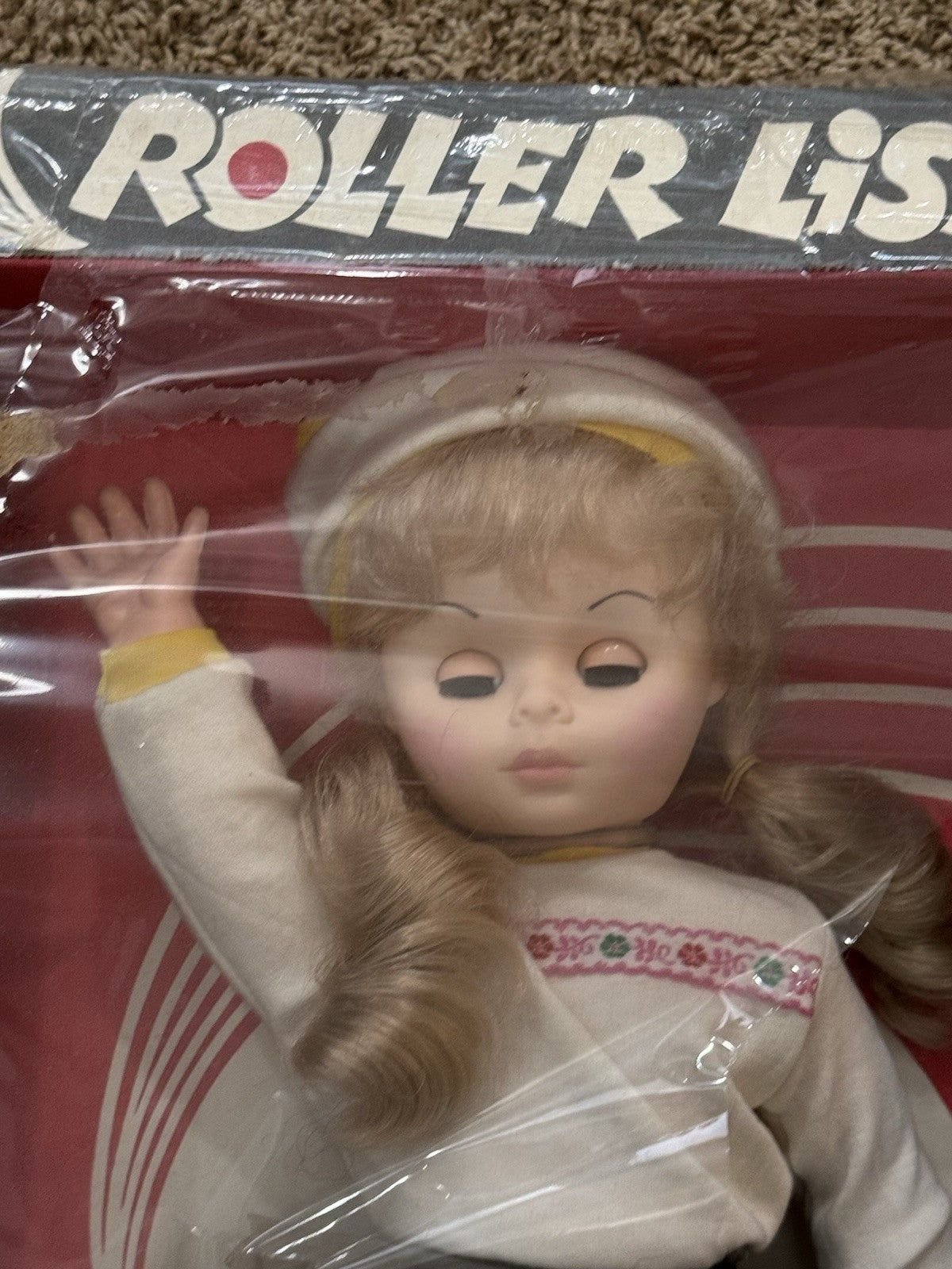 Vintage Roller Skating Lisa Doll 19 Inch Blonde Hair New In Box 1980s