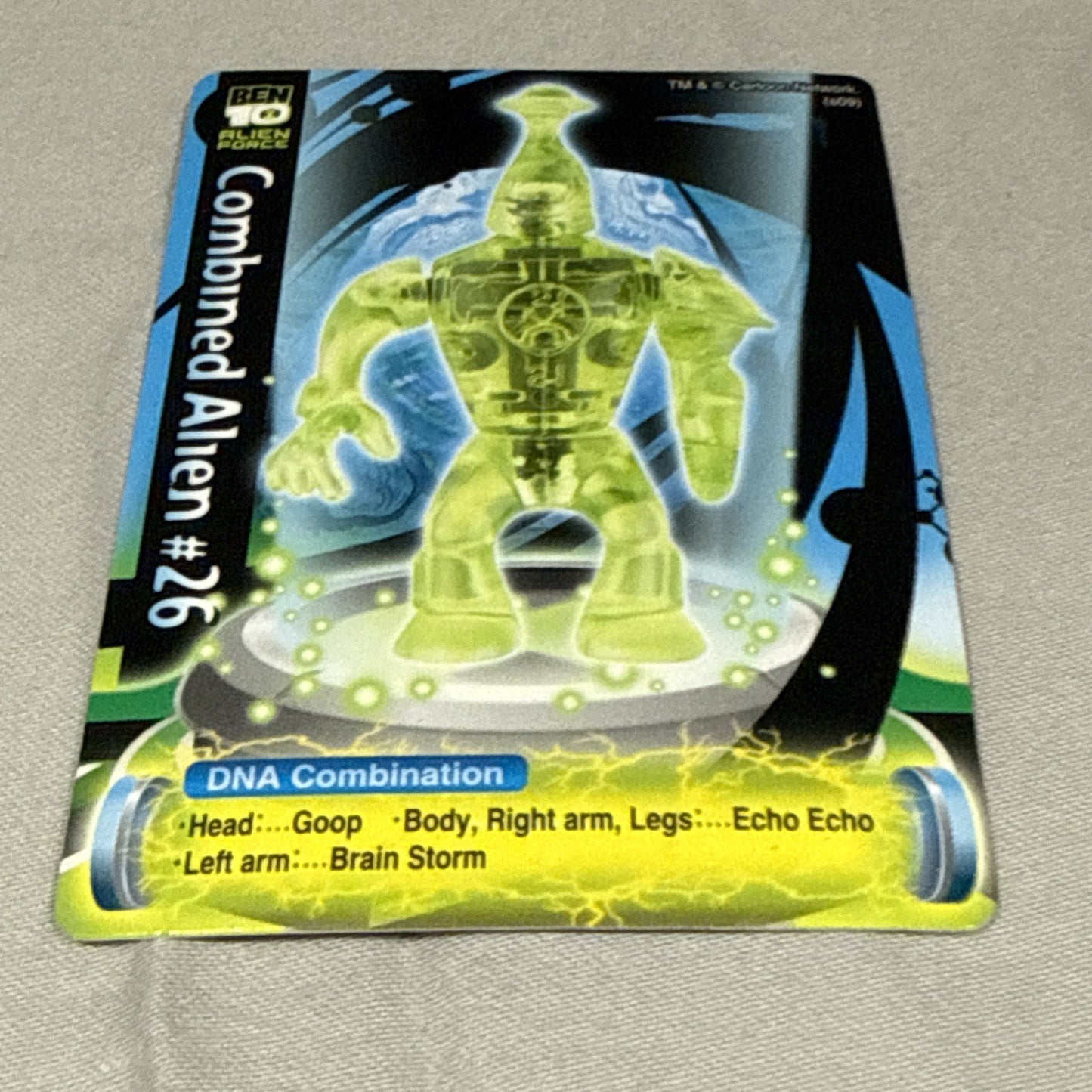 Ben 10 Alien Force Alien Combination Figure With Card, Green, Loose