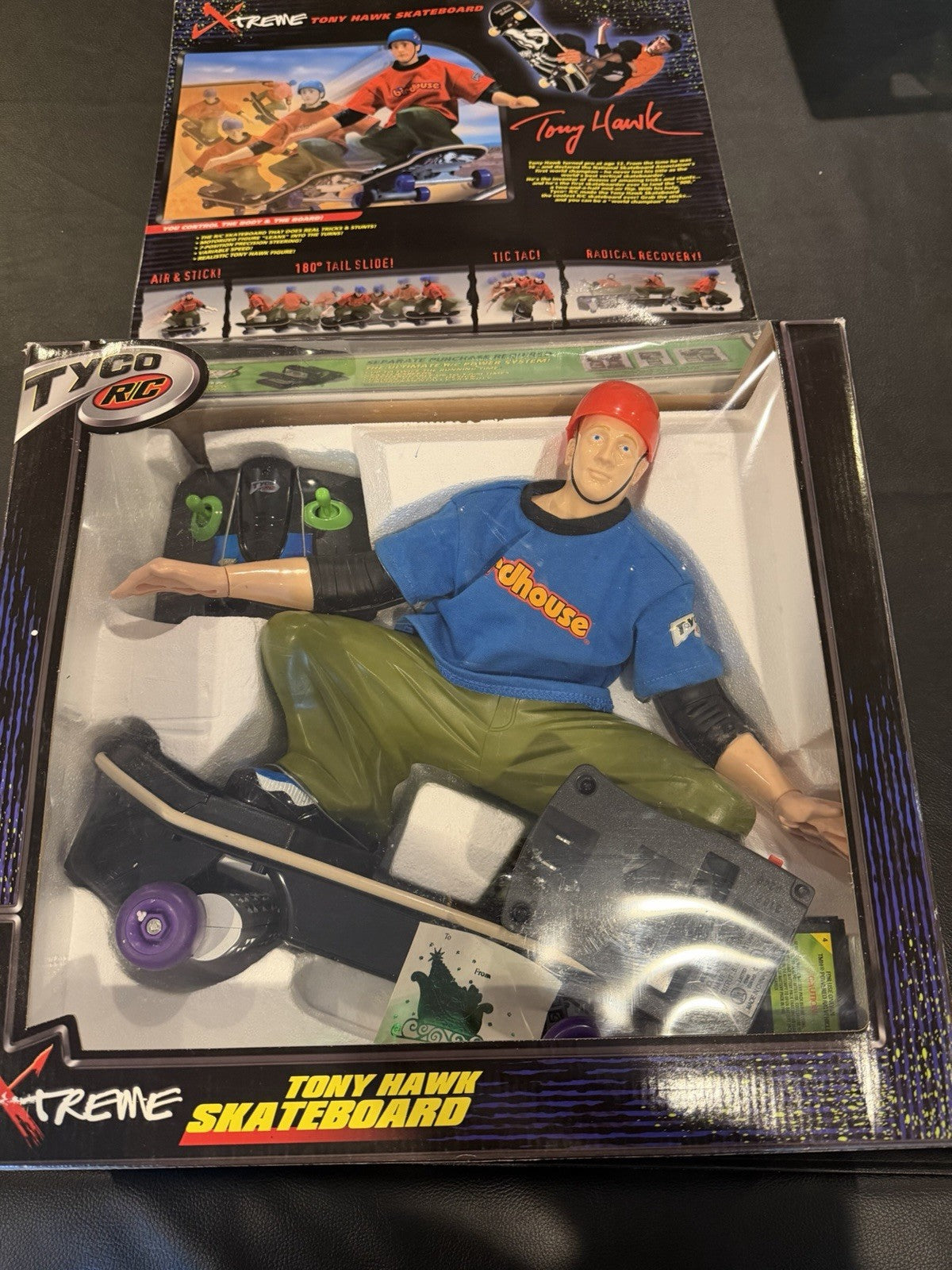 Tyco RC Tony Hawk Xtreme Skateboard Radio Control Toy New in Box 2001 Rare