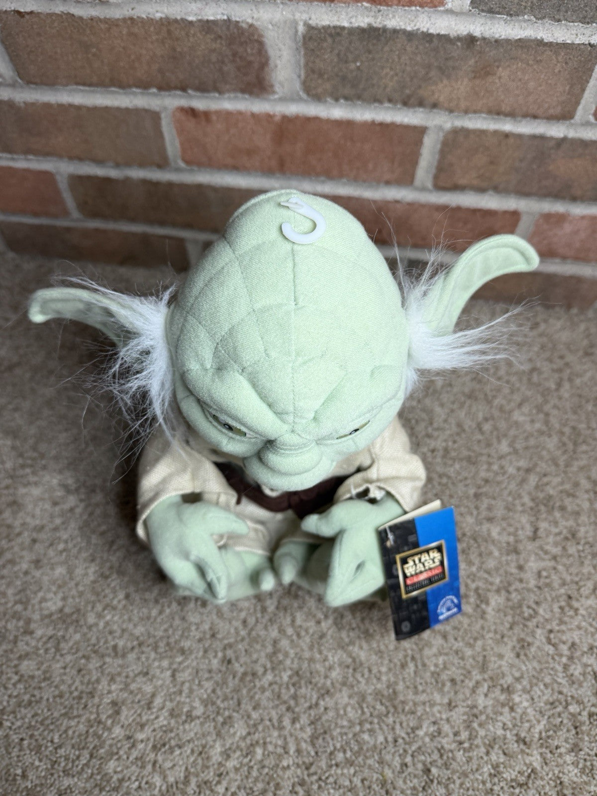 Vintage 1998 Star Wars Yoda Plush Lot 2 Jay Franco Pillow Buddy Applause Tagged