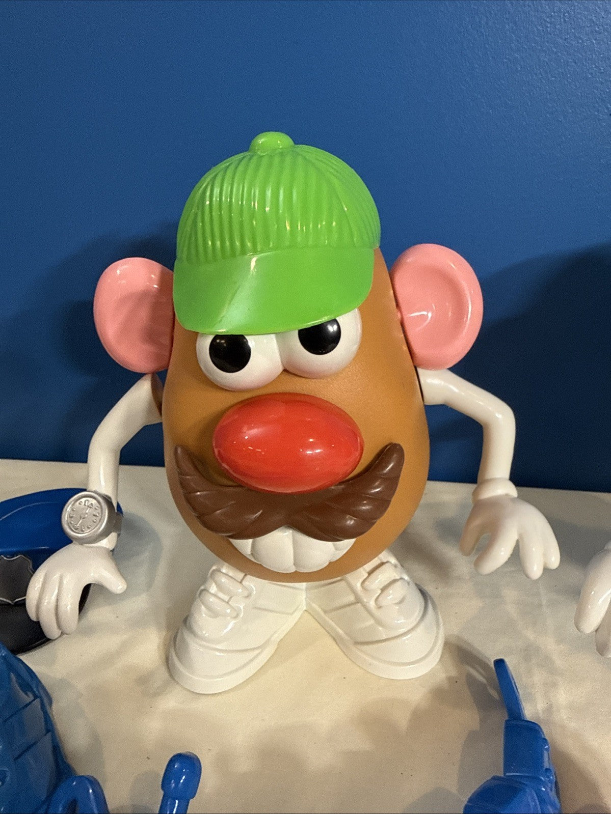 Vintage 1980s Mr Mrs Potato Head Lot 60 Pieces Cowboy Police Medical Accessories