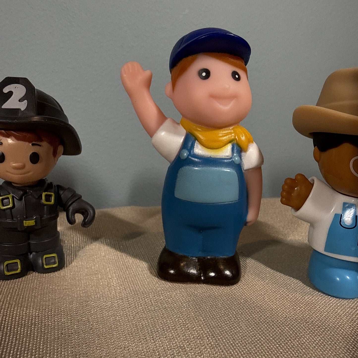 Lot Of 12 Vintage Vinyl Characters Little People Happy Land Boley Mega Bloks