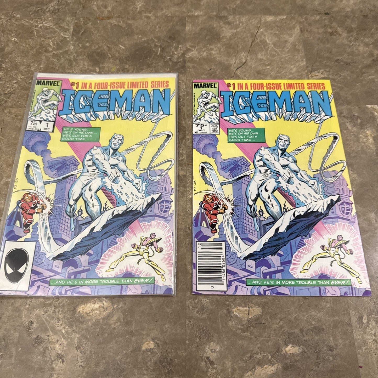 Marvel Iceman #1 #2 Limited Series Lot 1984 + X-Men Classic 55 & X-Factor 72