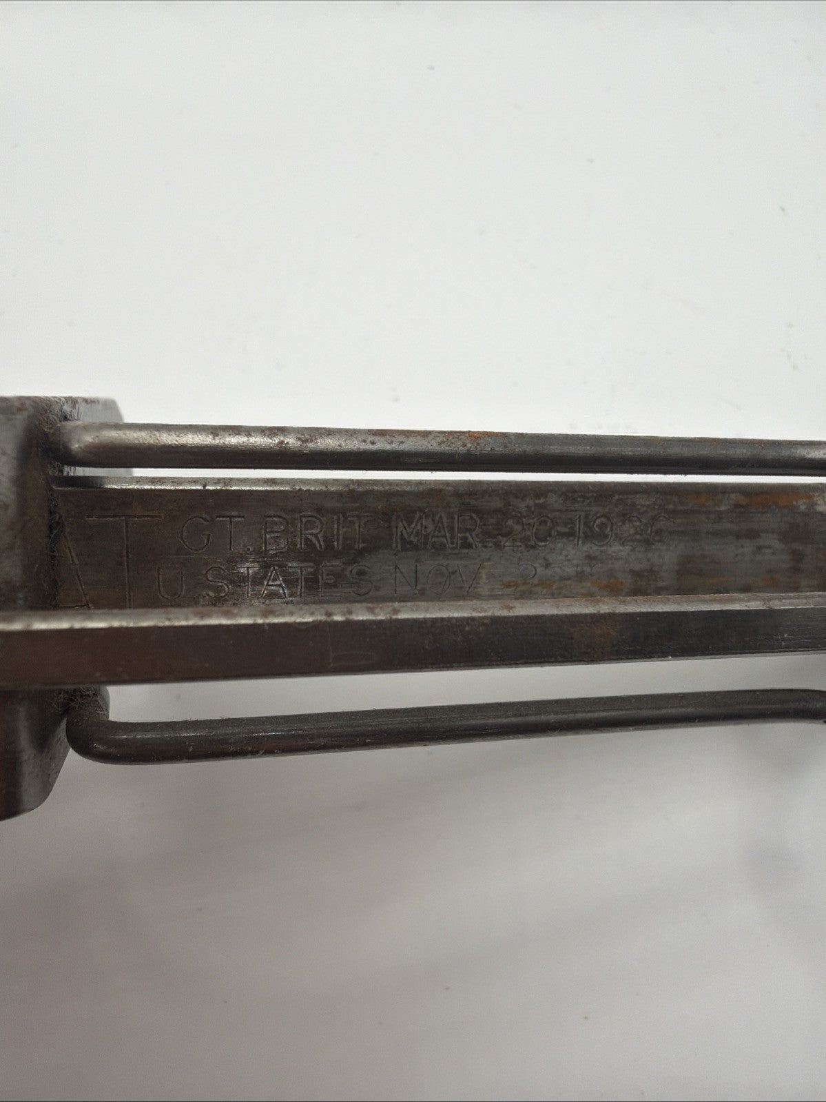 Antique Rug Hooking Tool Machine Wooden Handle 1920s