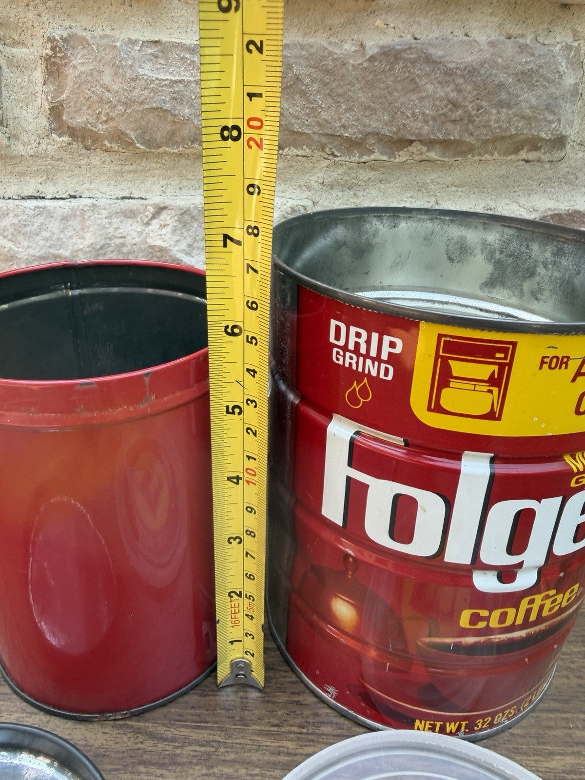 Vintage Kitchen Advertising Cans Lot Maxwell House Folgers Planters Mr Peanut