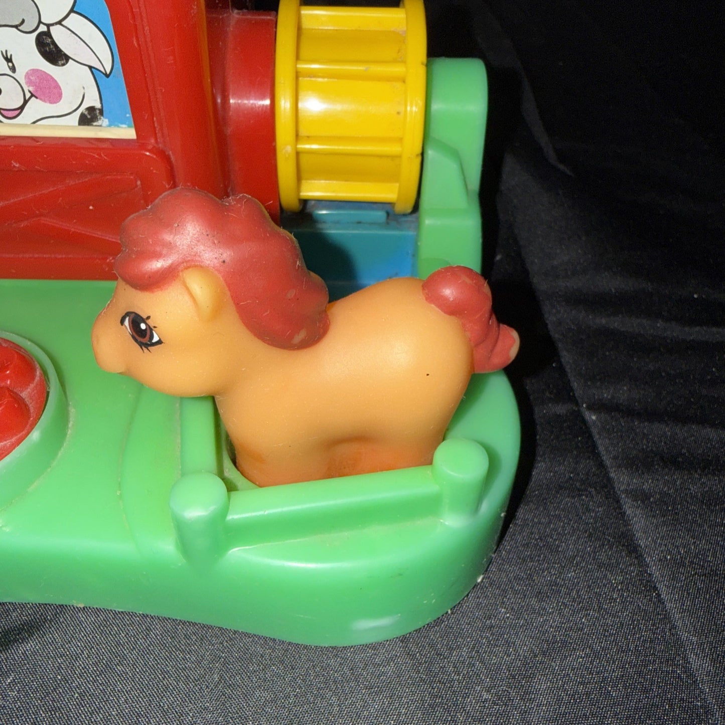 Vintage Playskool Activity Farm 1989 Pop Up Toy Take Along WORKS