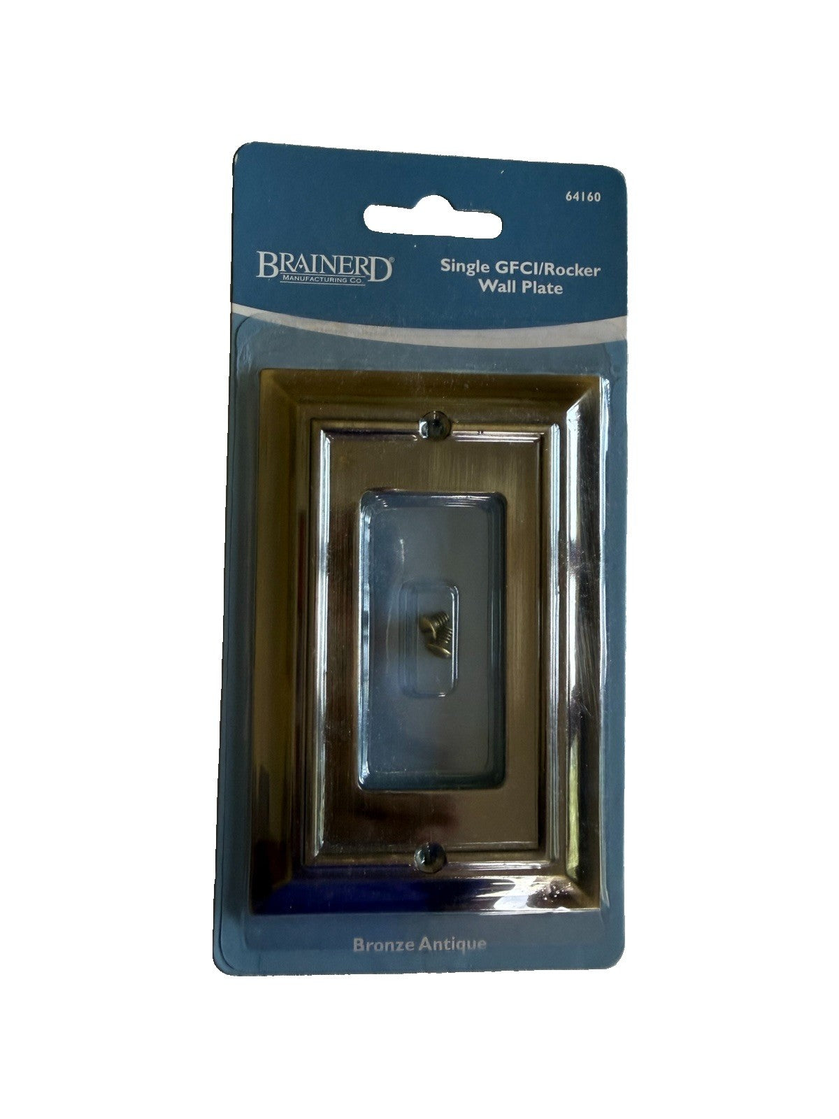Brainerd GFCI Rocker Wall Plate Antique Bronze New Sealed Cover