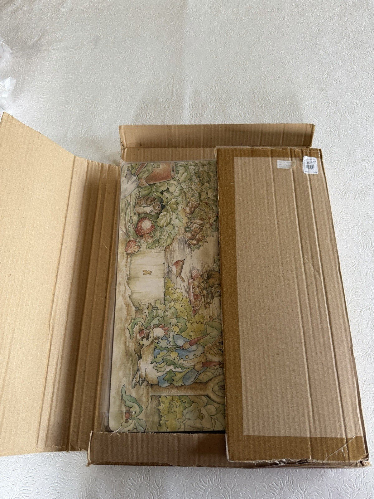 Beatrix Potter Peter Rabbit 12" Cork Placemats Set of 6 Garden Potting Decor
