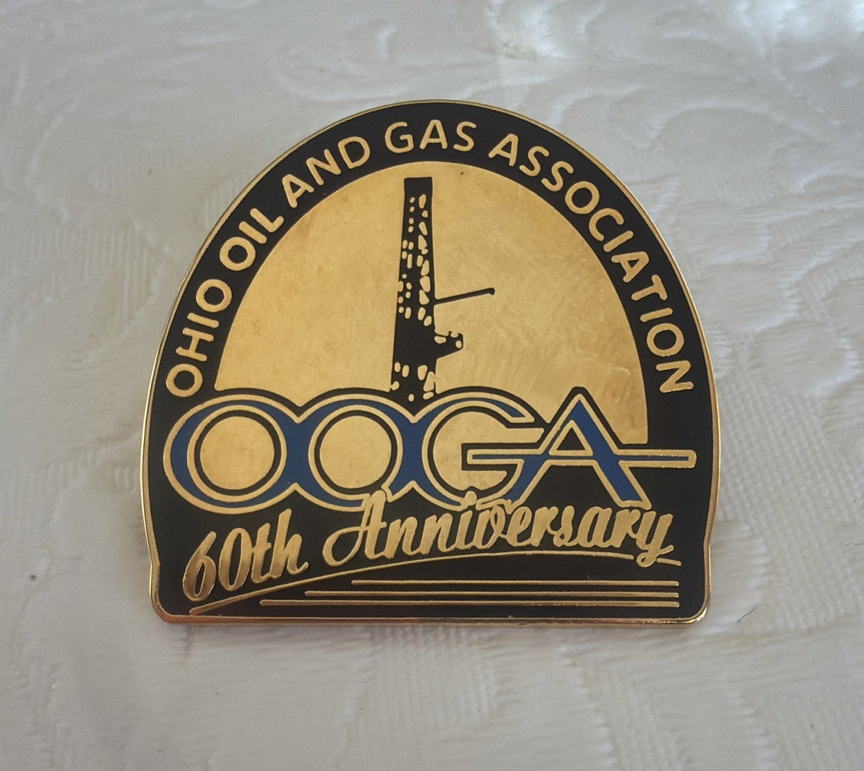 Vintage OOGA Ohio Oil Gas Association Pin Coaster Lot Energy Industry