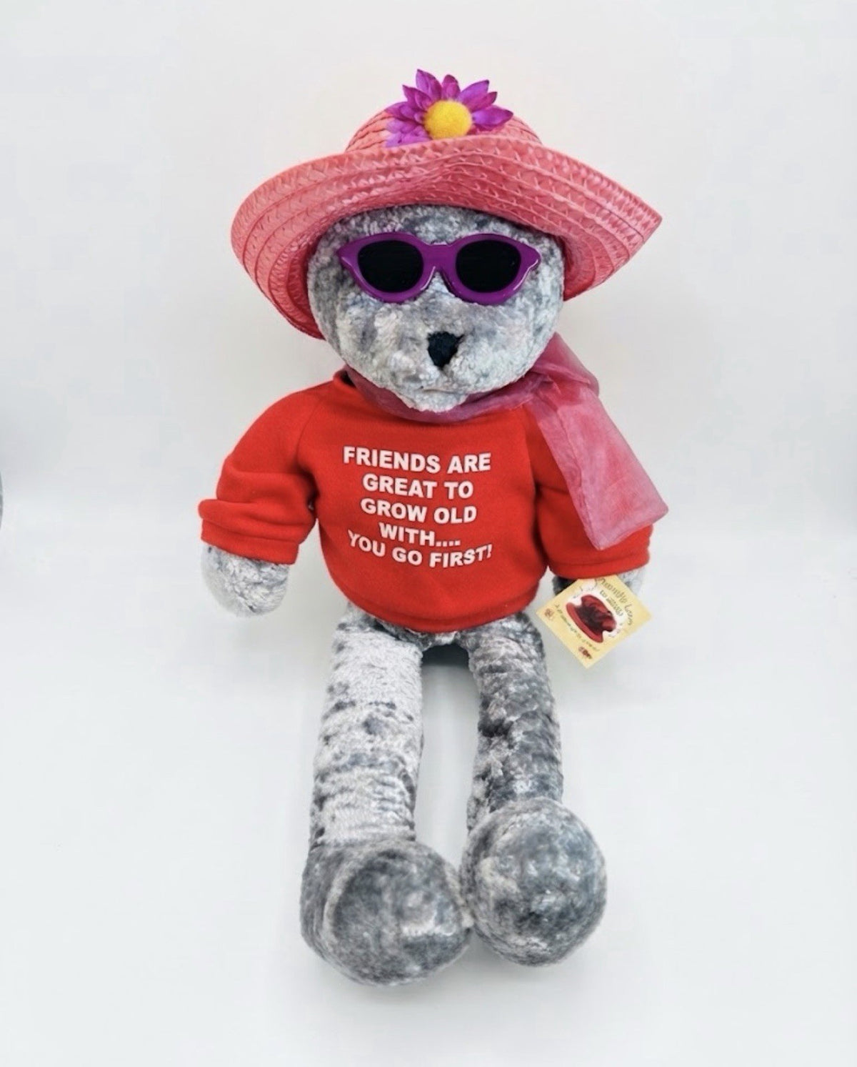Chantilly Lane Musical Bear Friends Are Great To Grow Old Sunglasses Plush Works