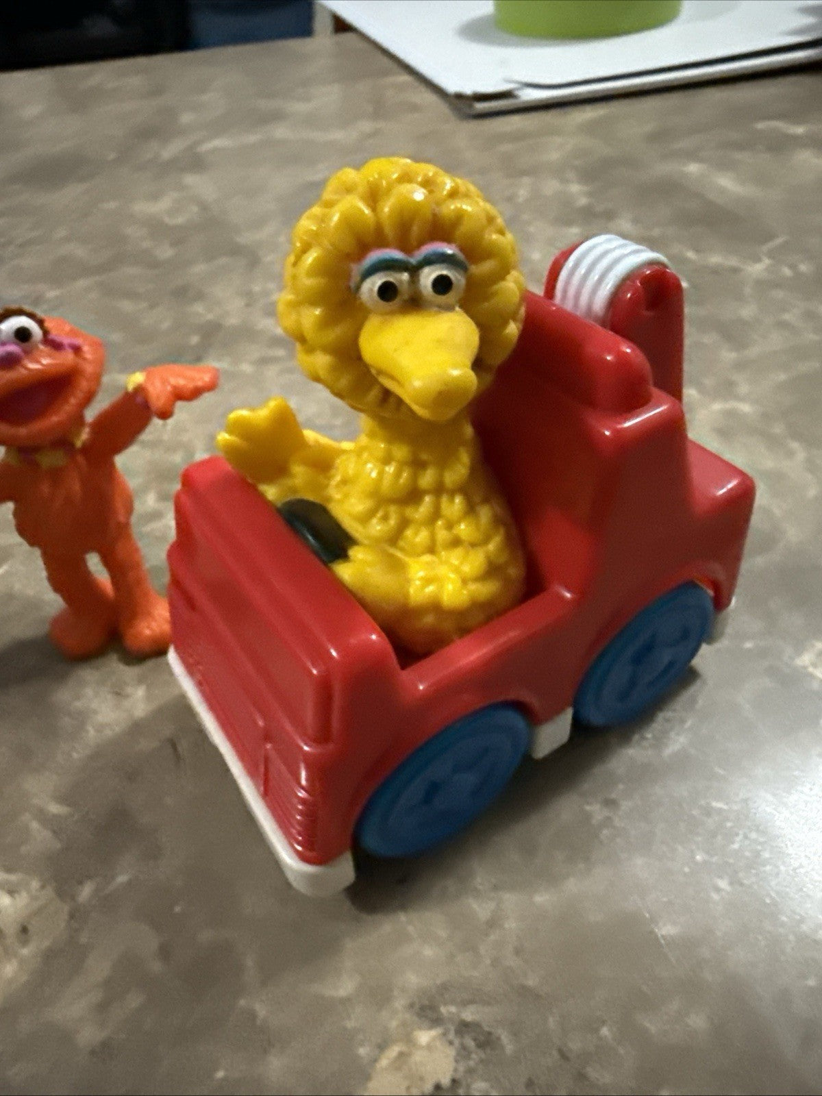 Vintage Sesame Street Characters Mini-Figures Big Bird Oscar Elmo Zoe Lot Of 7