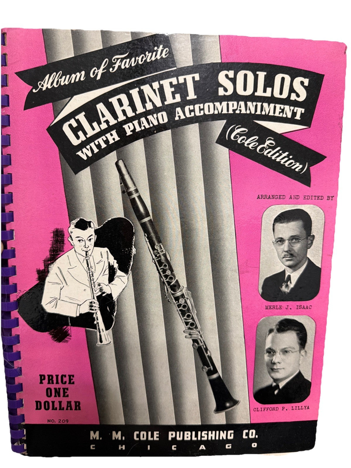 Vintage Clarinet Solos Album 1940 Sheet Music Songbook