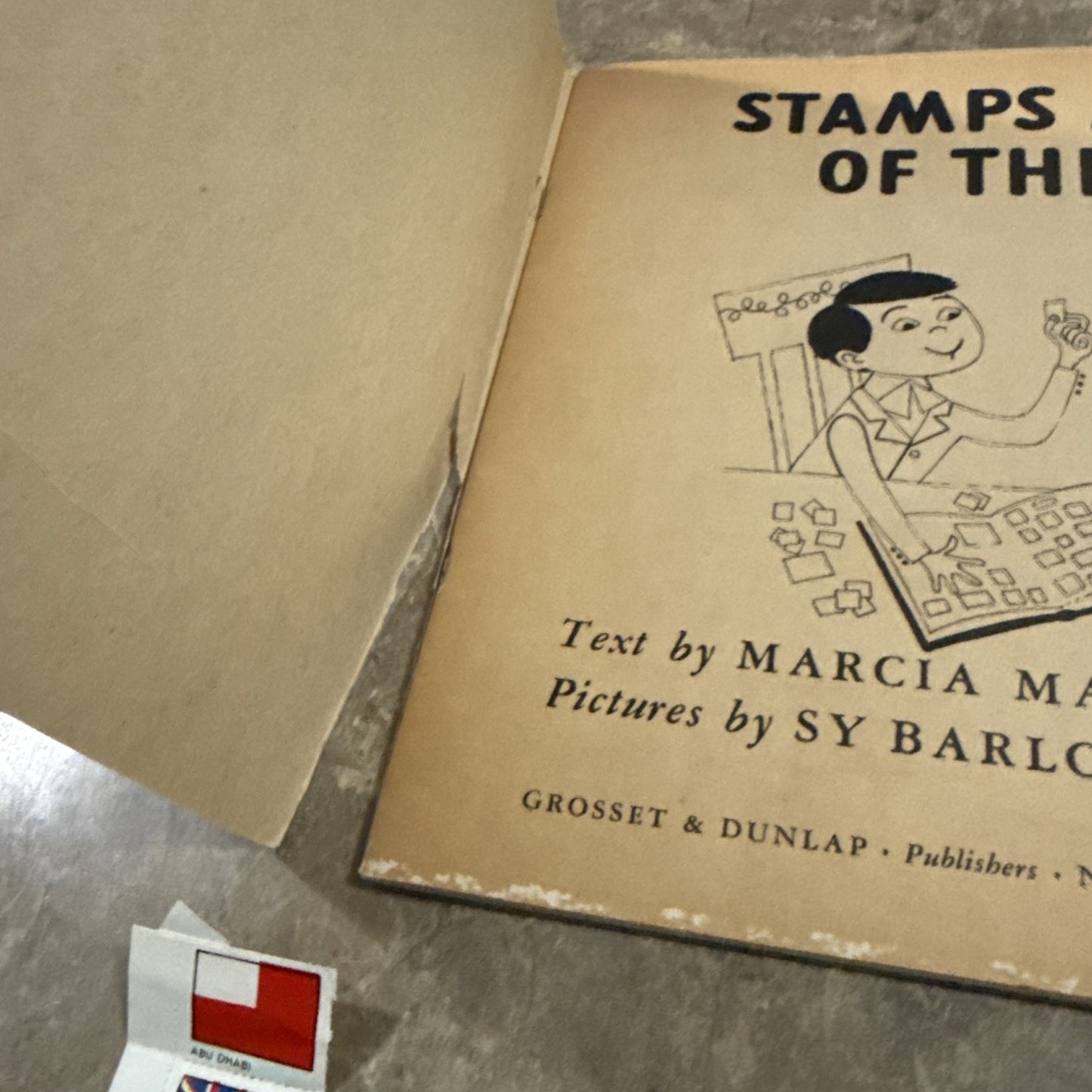 1952 Stamps and Flags of the World Stamp Book Extra Stamps Lot