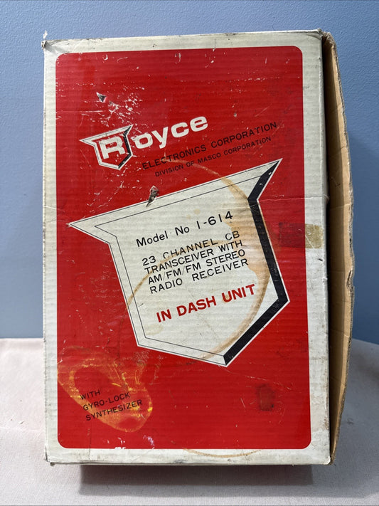 Vintage Royce CB Radio I-614 Pre-Owned Original Box Manuals 1975