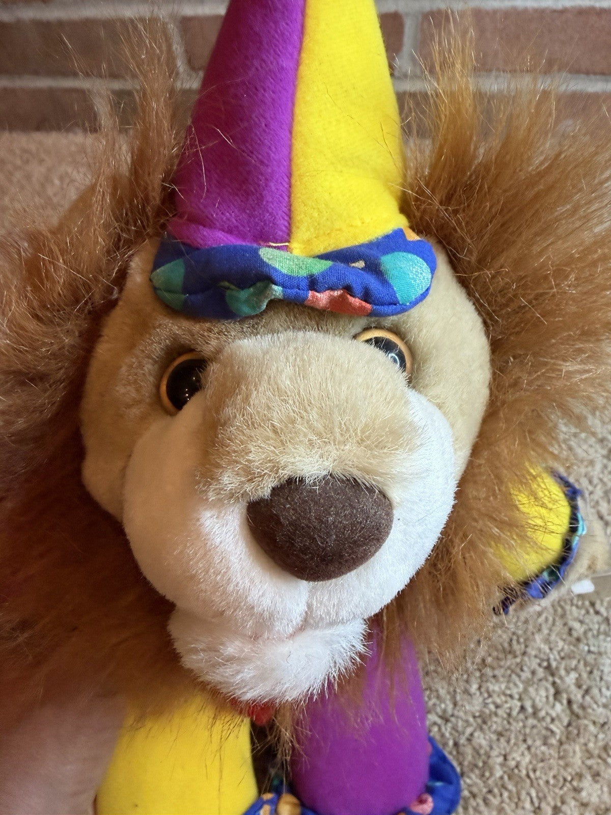 Dan Dee Soft Expressions Clown Lion Plush Stuffed Animal Jester Hat NWT Toy