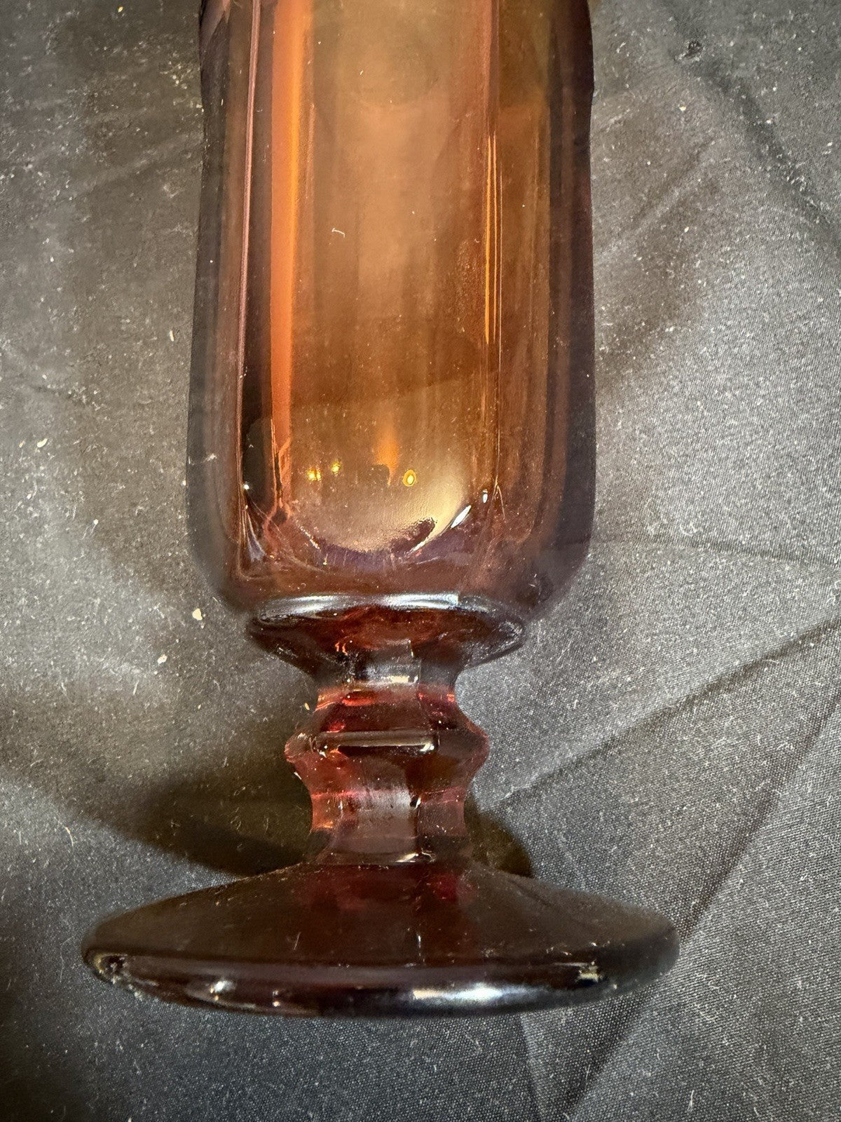 Vintage Imperial Glass Williamsburg Amber Iced Tea Glass 7" TM1 Discontinued