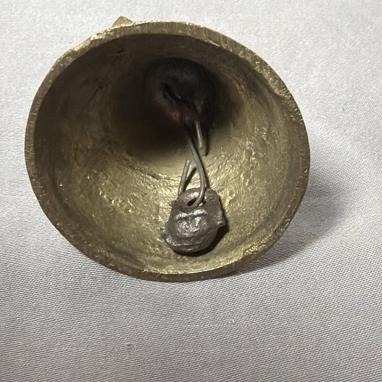 Vintage Etched Indian Brass Bell and Incense Ceremonial/Meditation Implements