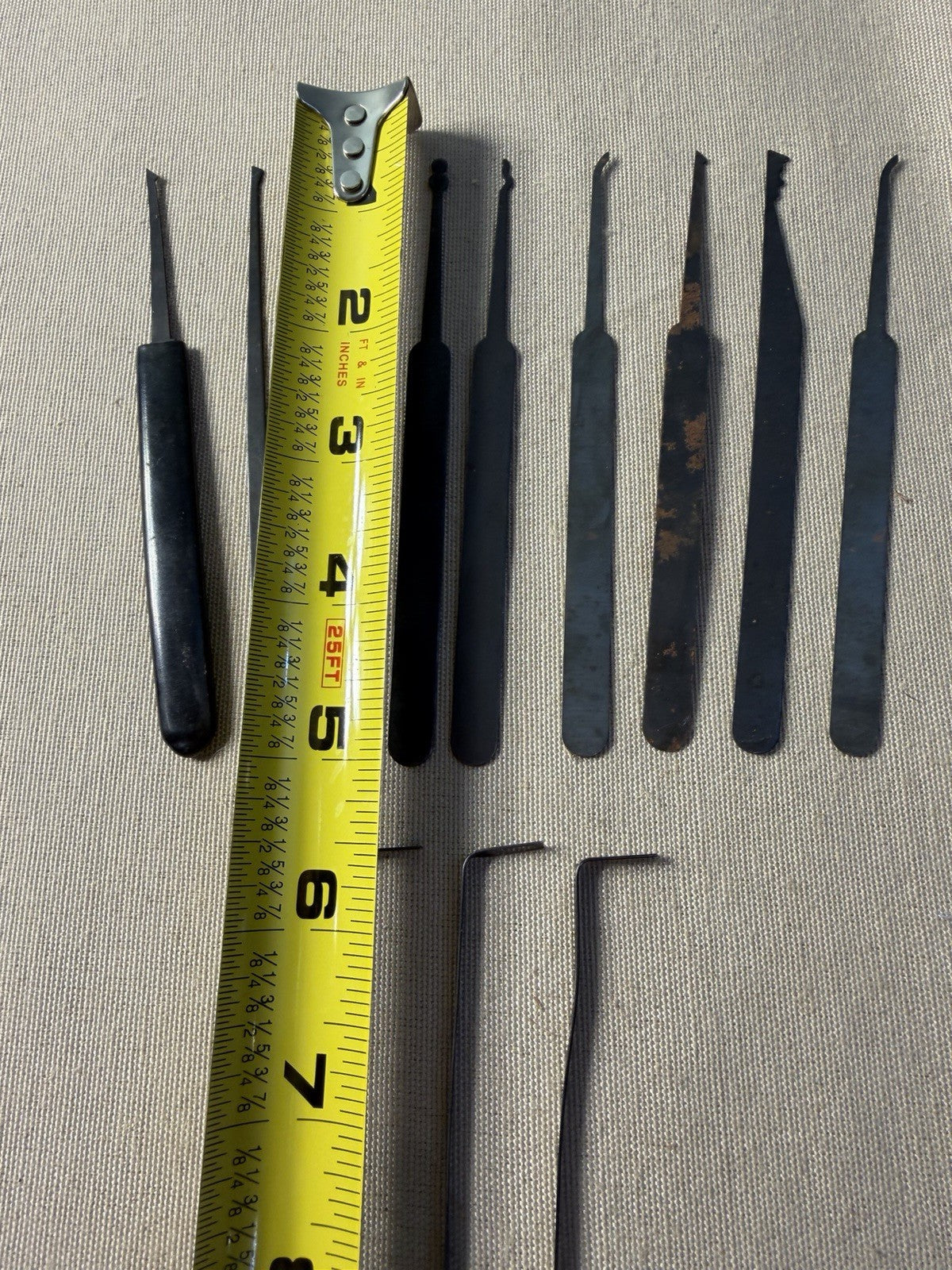 Vintage SouthOrd Lock Pick Set Leather Case Tension Wrenches Picks Locksmith USA