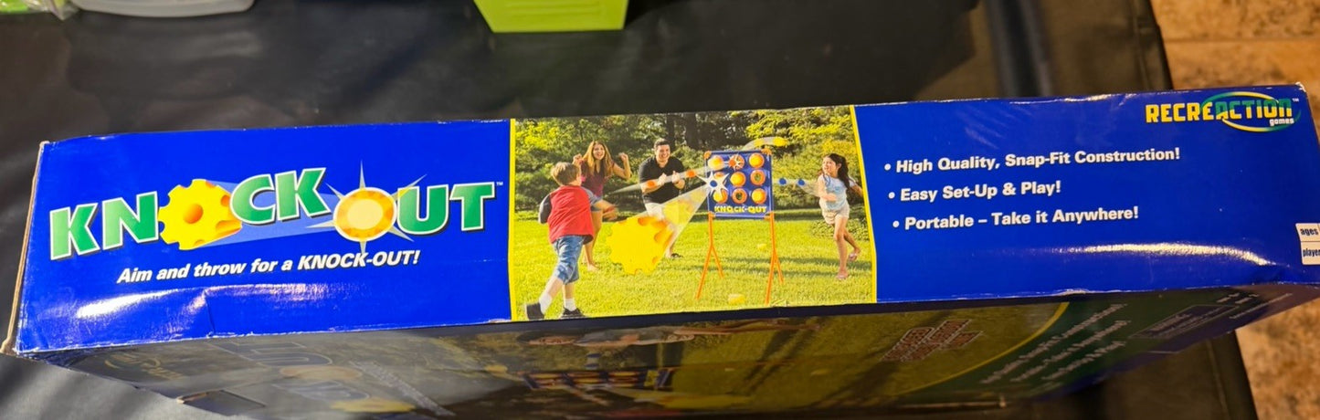Vintage 2005 Fundex Knock Out Action Game 2 Sided Portable Kids Family Board Gam