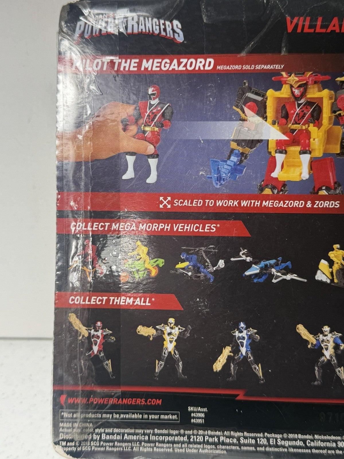 Power Rangers Super Ninja Steel Ripcon Action Figure Bandai New Sealed