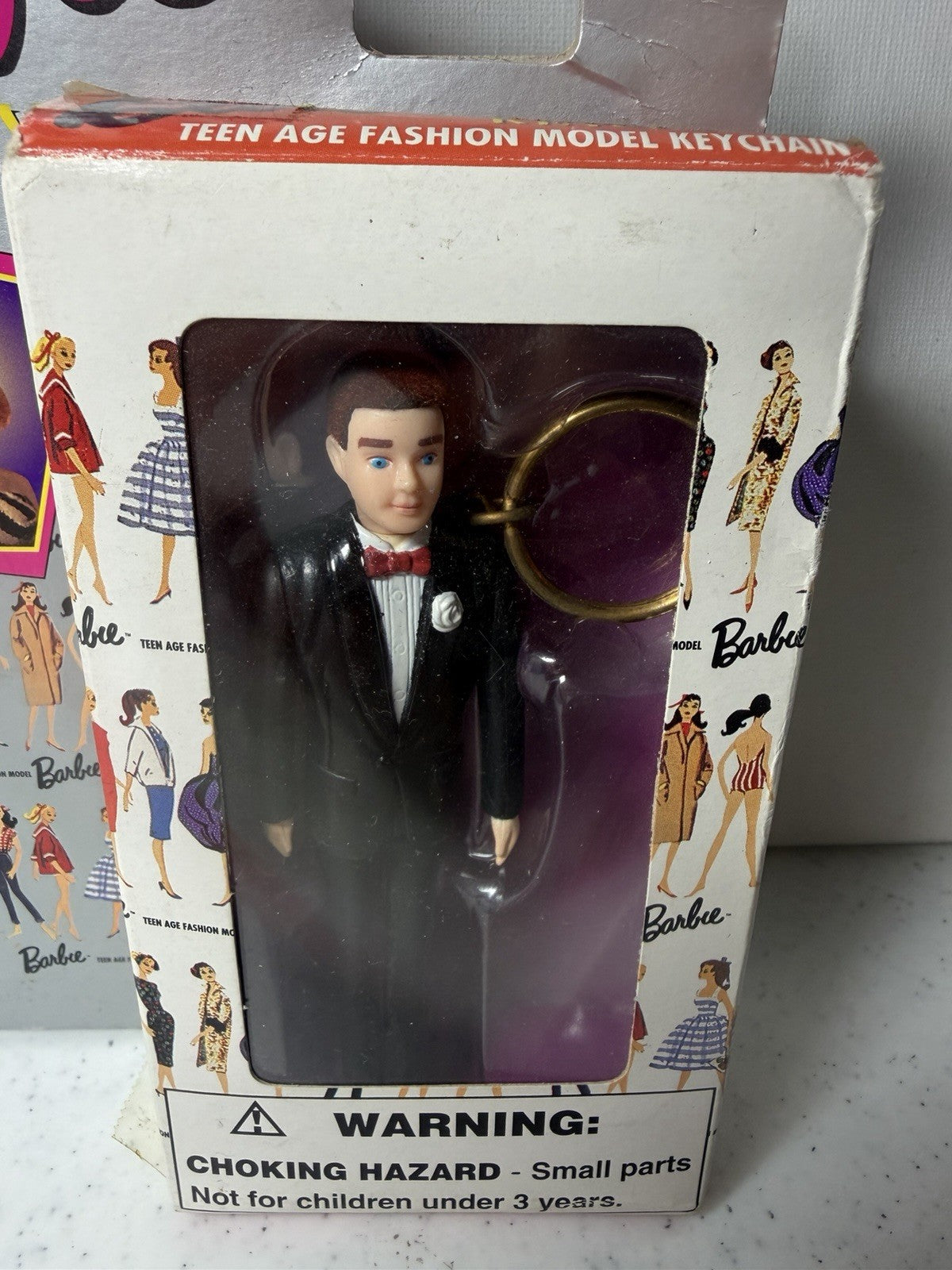 Vintage 1995 Barbie Ken Enchanted Evening Tuxedo Keychain Lot of 3