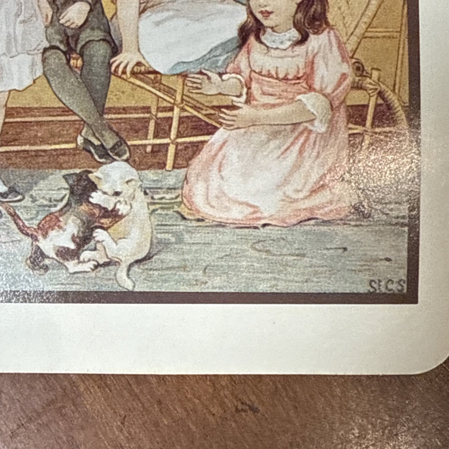 Postcard Whispers of Innocence Nostalgic Snapshot Art Print 1980s Vintage Style
