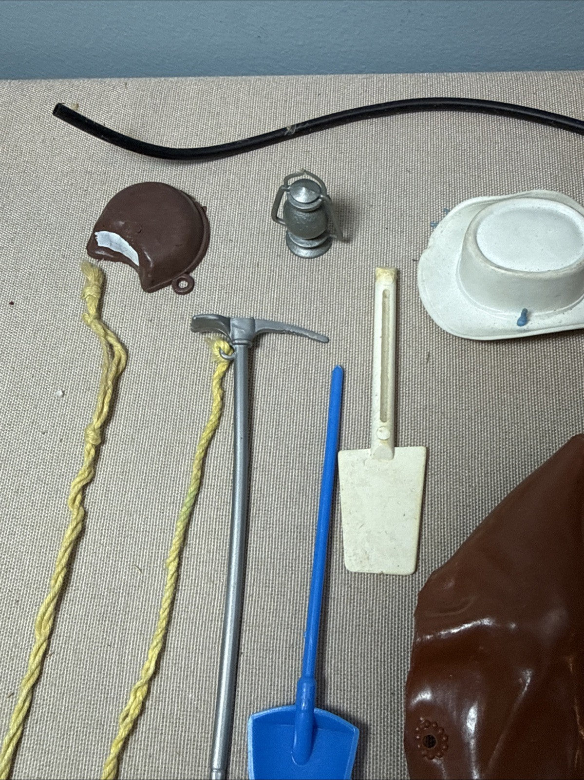 Vintage Johnny West Big Jim GI Joe Accessory Lot Cowboy Climbing Tool Equipment
