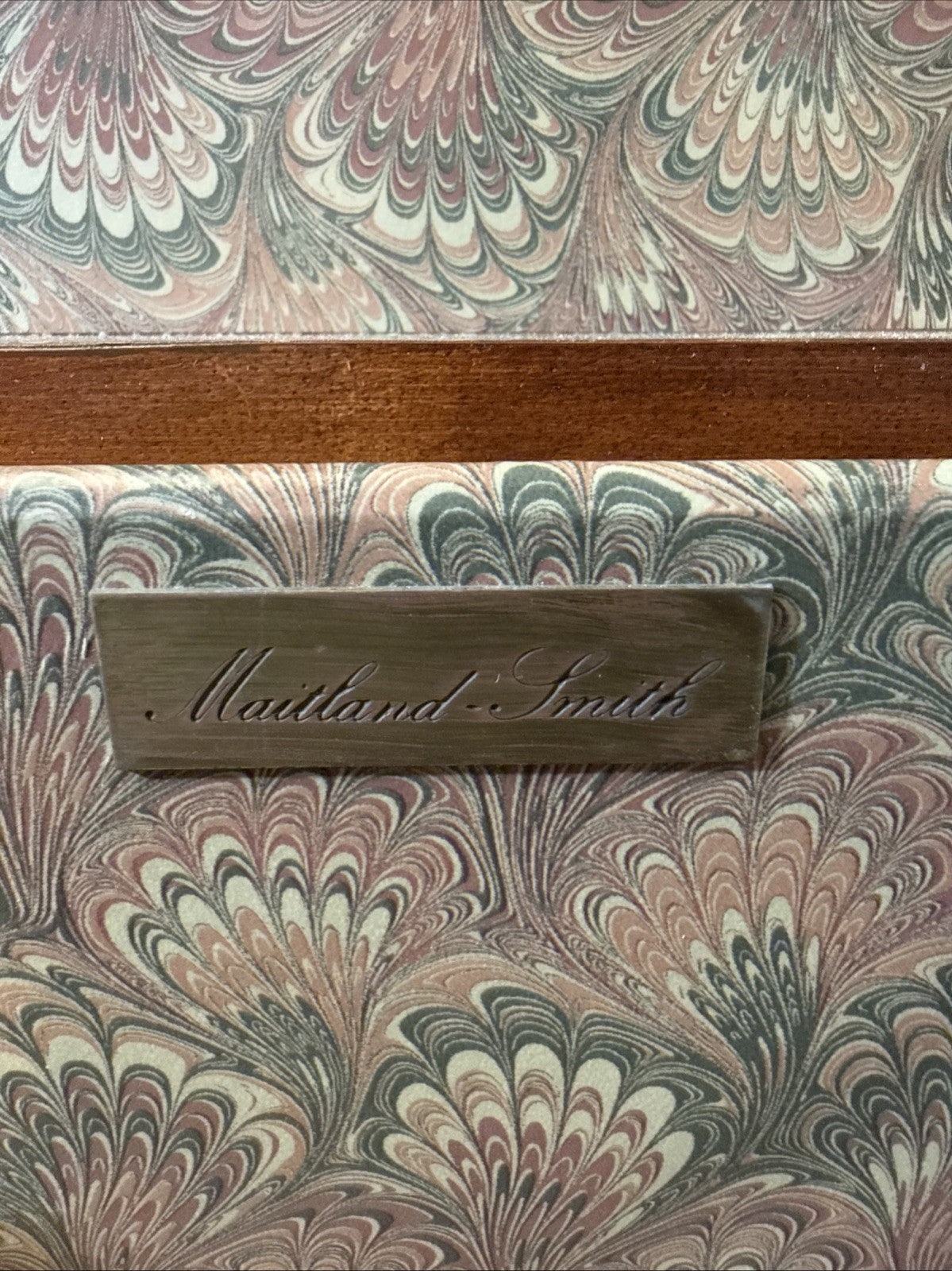 Vintage 1994 Maitland Smith Hand Crafted Solid Wood Jewelry Box 15.5x8.24x6.5