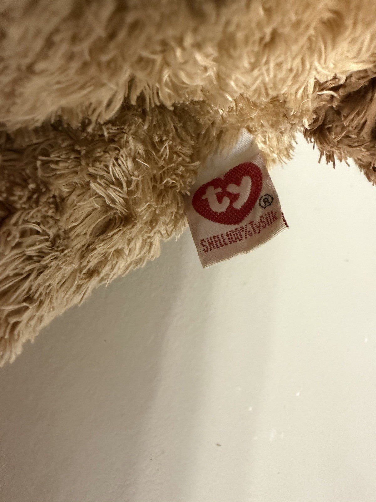 Ty Snuggles Dog Plush 2002 Brown Stuffed Animal Puppy 11in Soft Toy Retired 11"