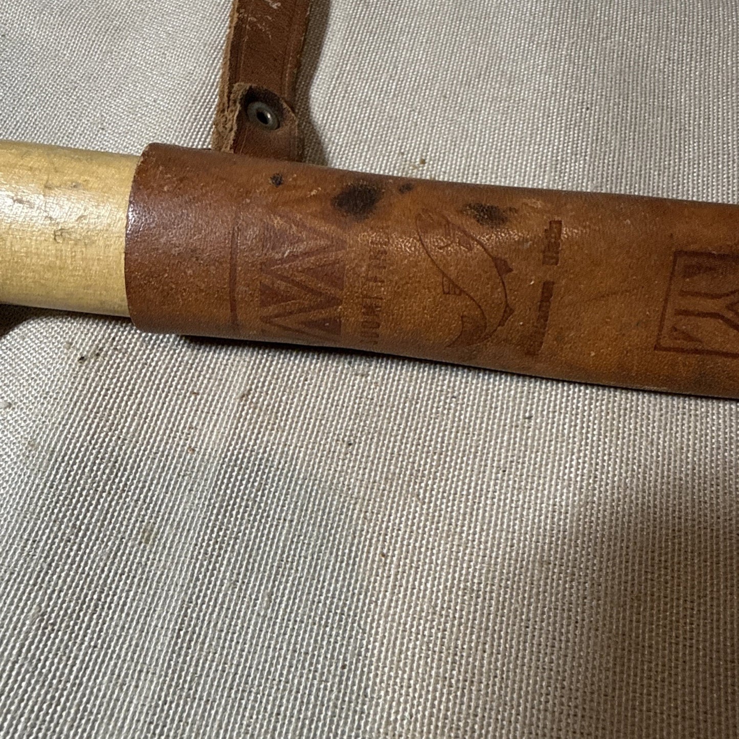 Vintage J Marttiini Finland Fillet Knife With Leather Sheath