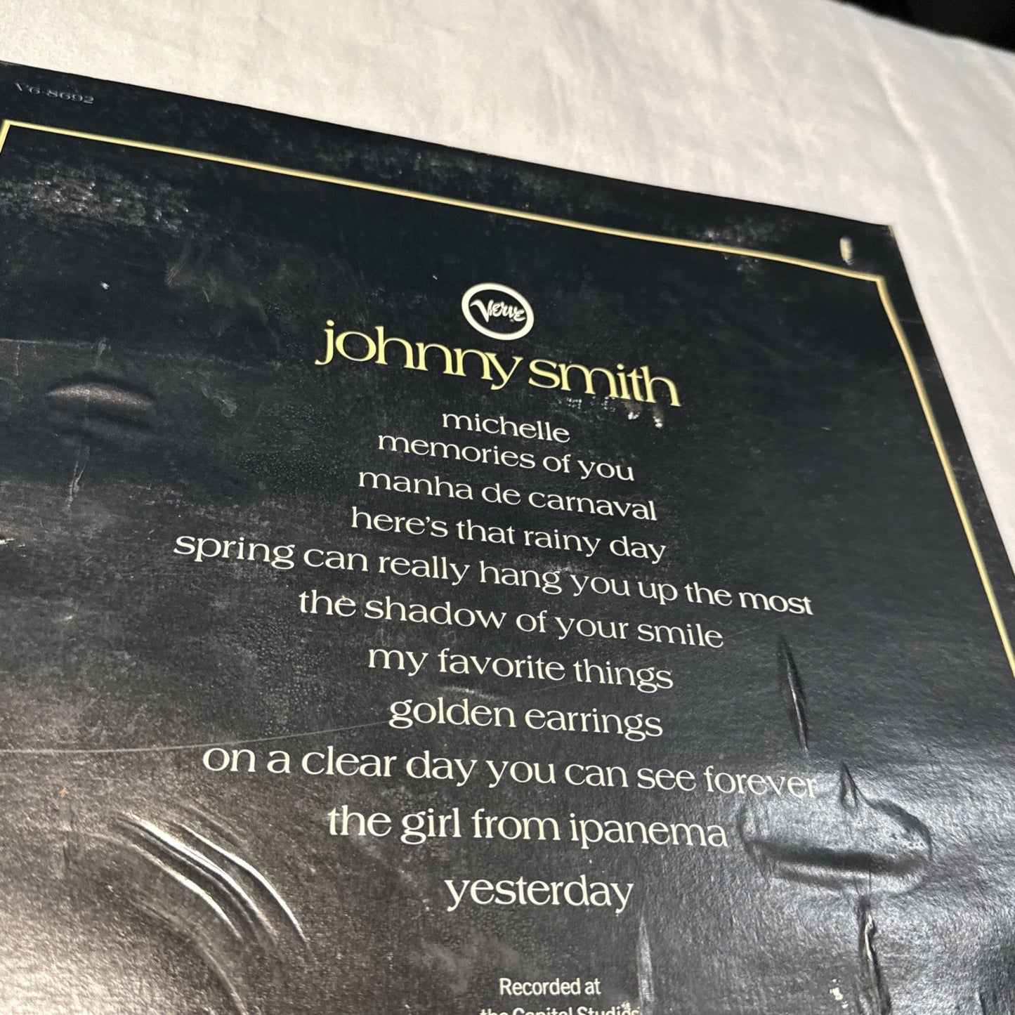 Johnny Smith Self Titled LP Verve Vinyl 1967 Guitar Jazz