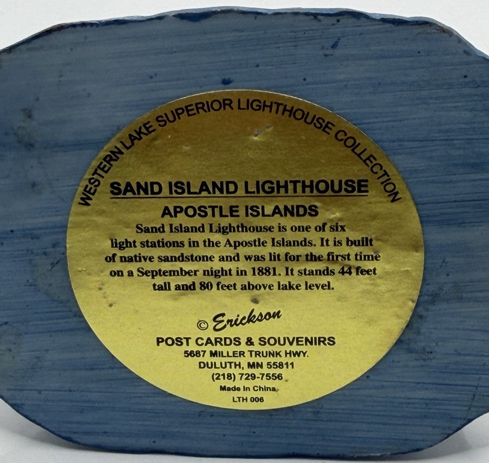 Sand Island Western Lake Superior Lighthouse Apostle Islands Collection 3.5"