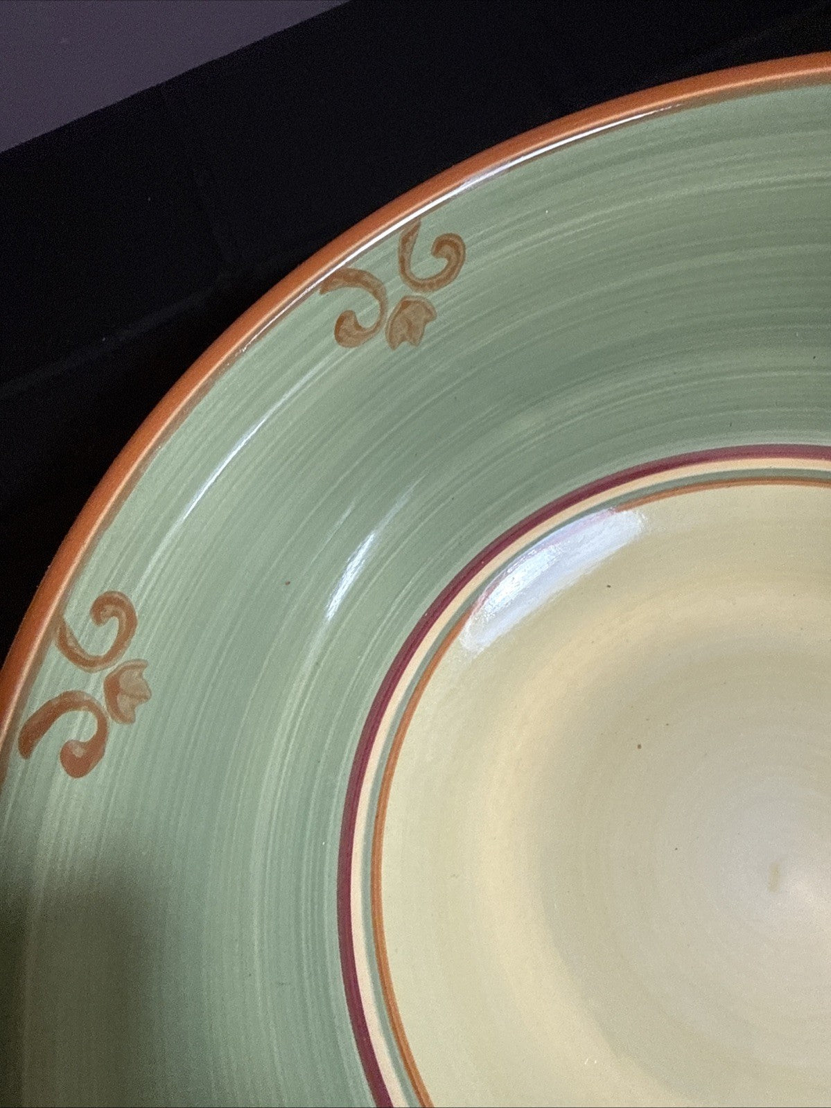 HD Designs Veggie Garden Pasta Serving Bowl 11" Artichoke Tomato Pepper Basil