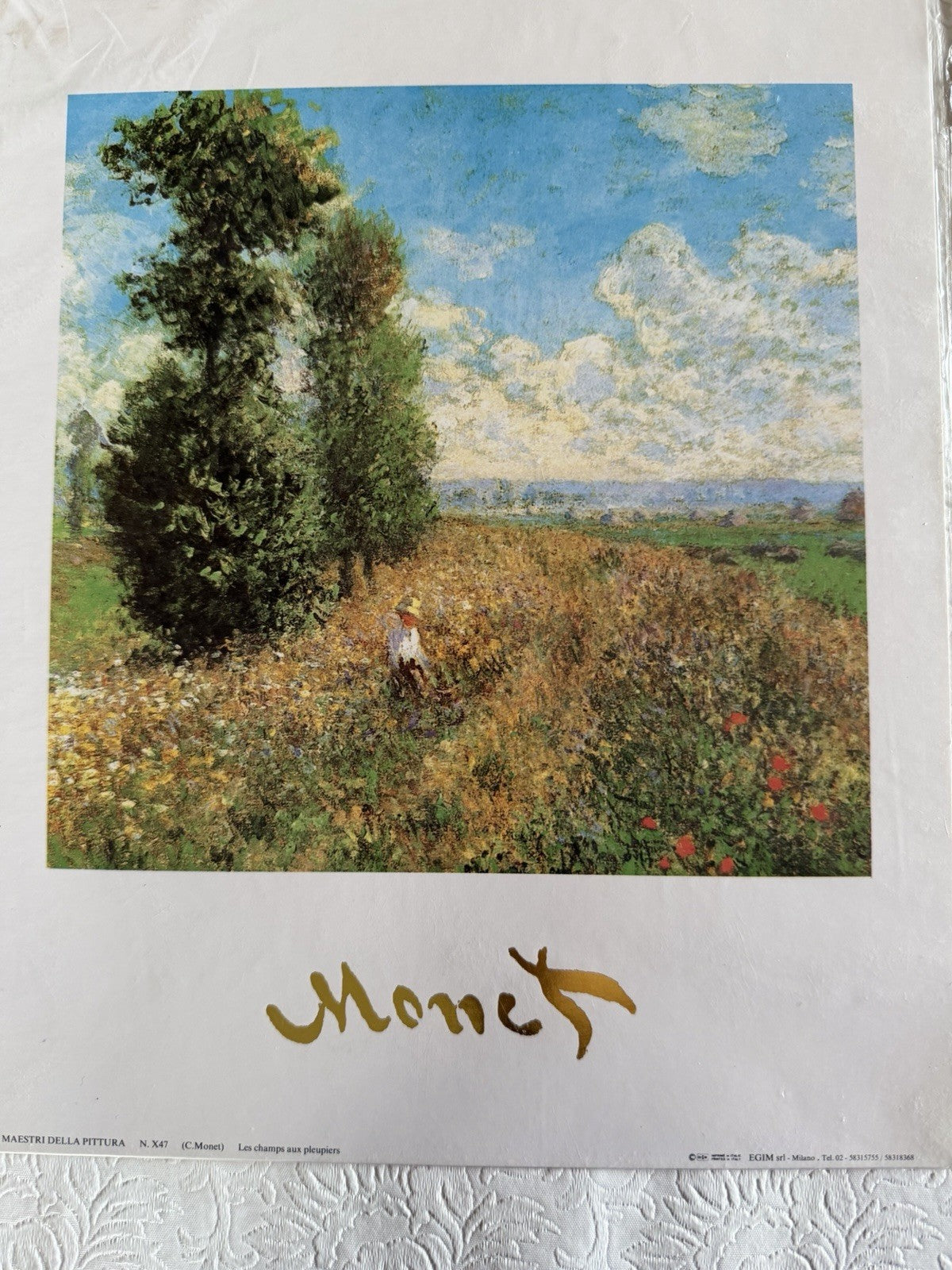 VintageMaestri Della Pittura Claude Monet Art Prints Set of 8  24x30cm