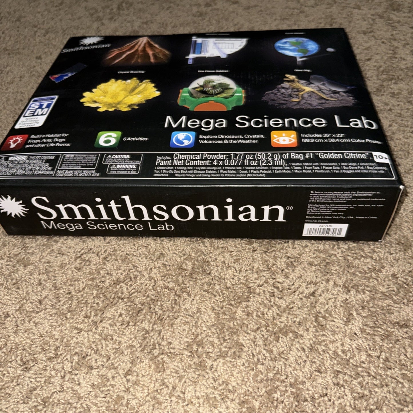 Smithsonian Mega Science Lab Kit Set 6 Activities  SEALED NEW