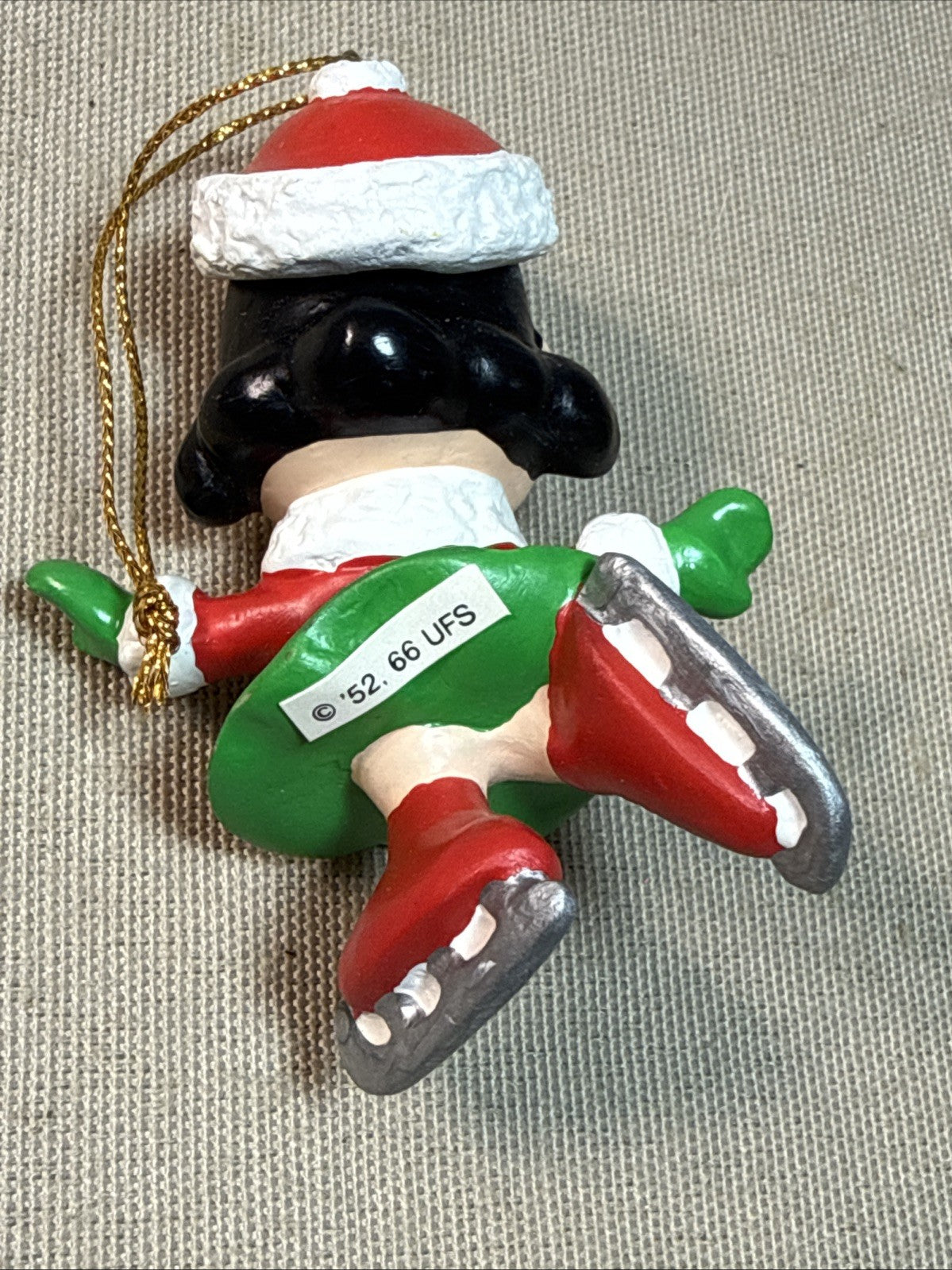 Vintage Silvestri Peanuts Christmas Ornaments Charlie Brown Lucy 1990 Pair