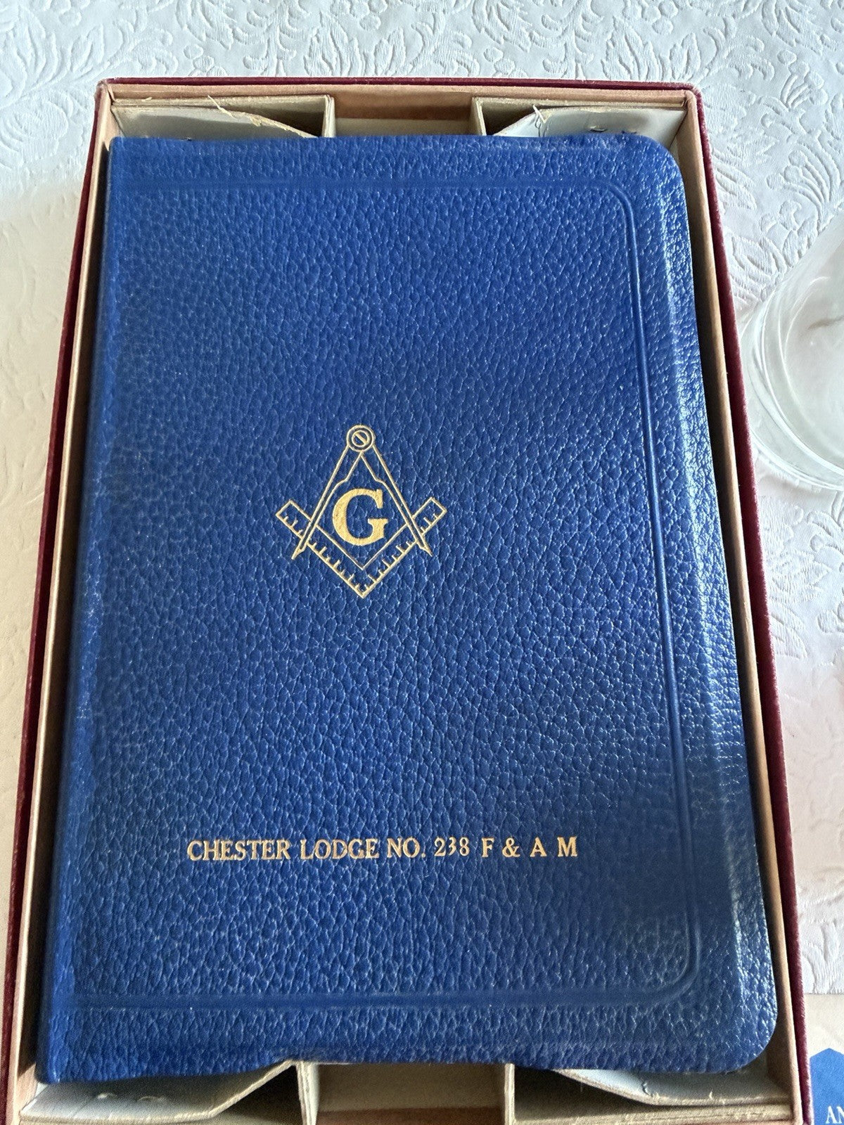 Vintage Masonic Chester Lodge Bible Glass Mug Collectibles Lot Freemason Gift