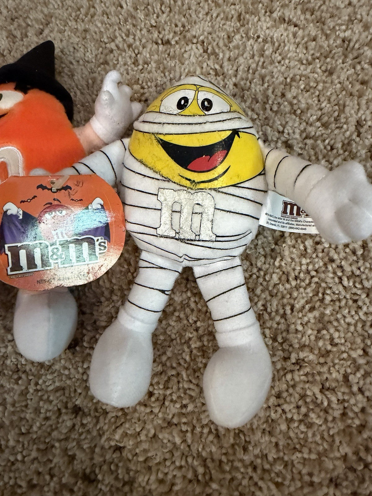 Vintage 1998 M&Ms Swarmees Plush Lot 7 Halloween Easter Candy Characters NWT